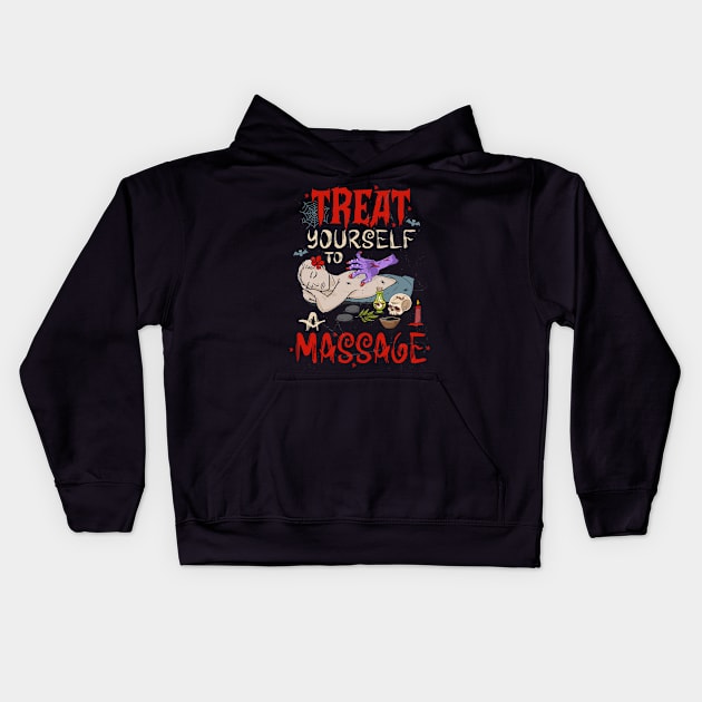 funny massage therapist Kids Hoodie by Jandjprints